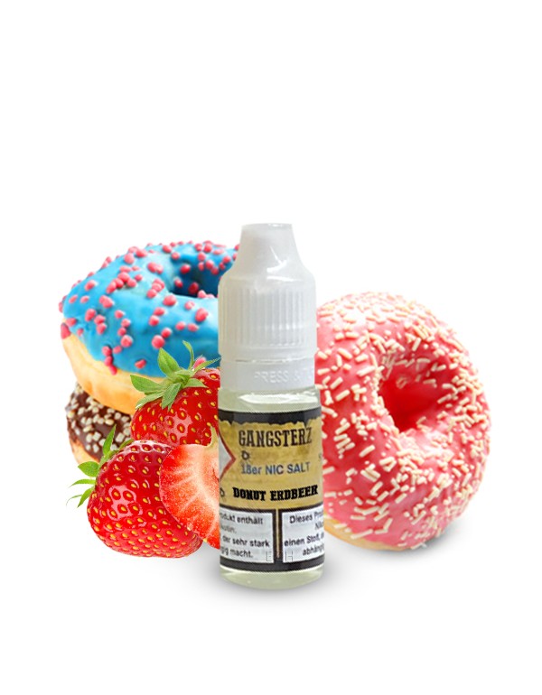 GANGSTERZ Donut Erdbeer Nikotinsalz Liquid 18mg/ml...