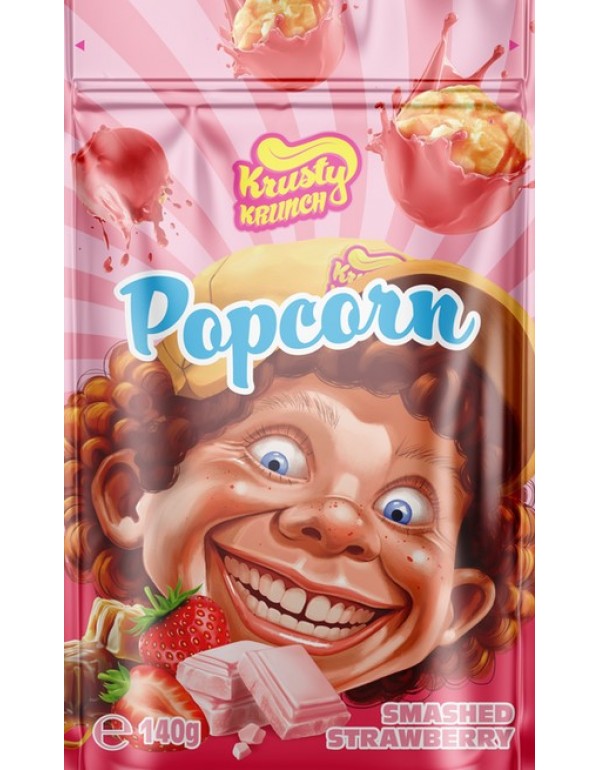 Krusty Krunch Smashed Strawberry Popcorn 140g