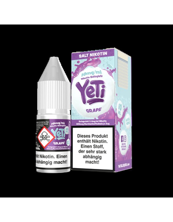 YETI Grape Nikotinsalz Liquid 10ml - 10mg/ml