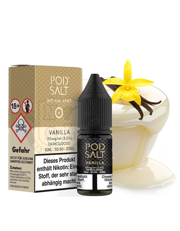 PODSALT Core Vanilla Liquid (50/50) 20mg 10ml