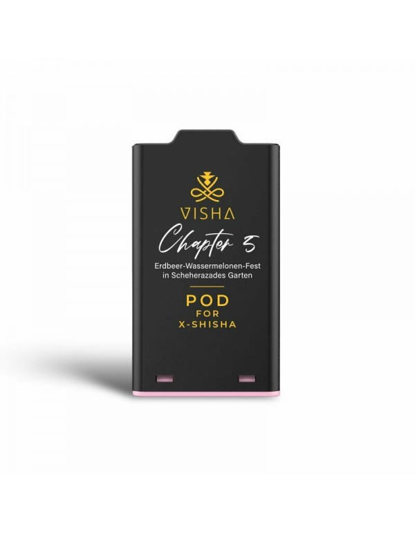 VISHA - X-Shisha Pod Chapter 5 - 0mg - Erdbeer-Wassermelonen-Fest