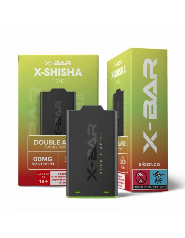 X-Shisha Pod Double Apple Nikotinfrei by X-BAR