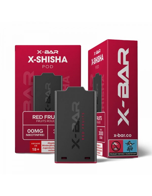 X-Shisha Pod Red Fruits Nikotinfrei by X-BAR