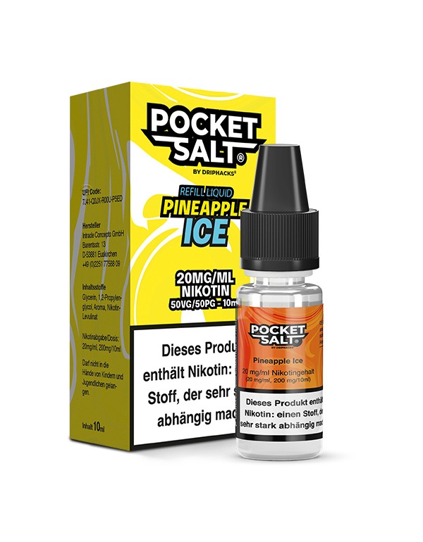 Pocket Salt Pineapple Ice Nikotinsalz Liquid 20mg/ml by Drip Hacks