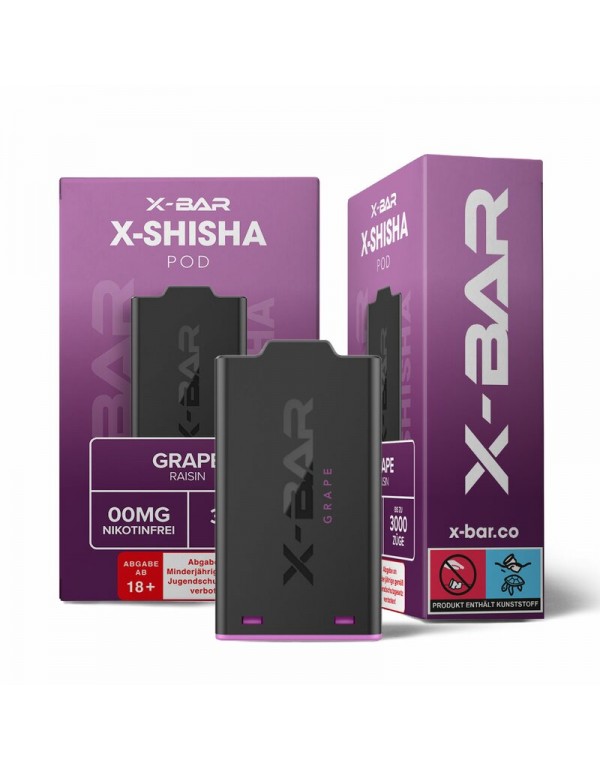 X-Shisha Pod Grape Nikotinfrei by X-BAR