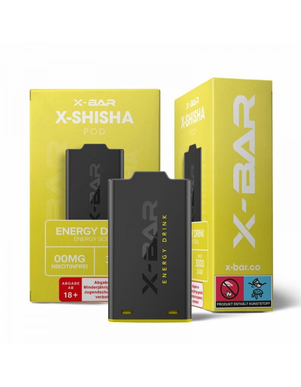 X-Shisha Pod Energy Drink Nikotinfrei by X-BAR