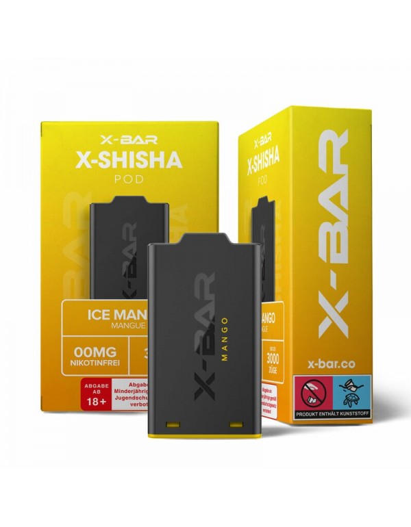 X-Shisha Pod Ice Mango Nikotinfrei by X-BAR