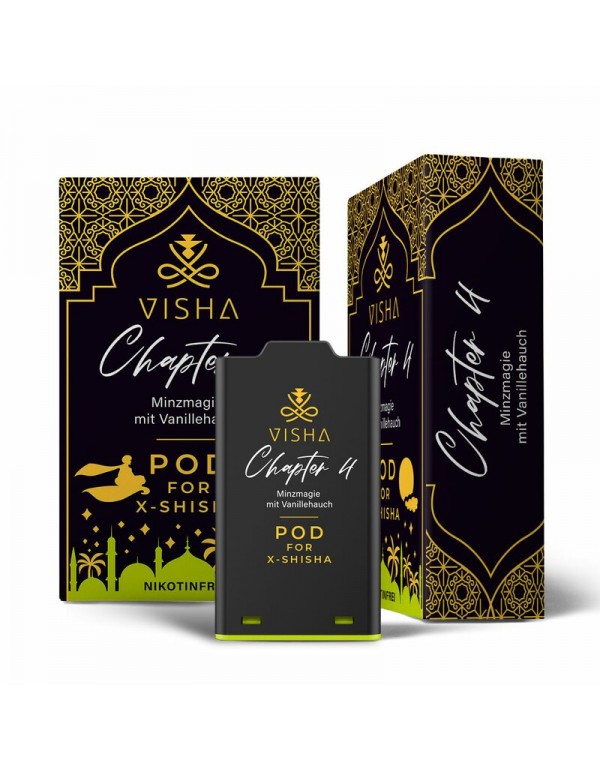 VISHA - X-Shisha Pod Chapter 4 - 0mg - Minzmagie m...