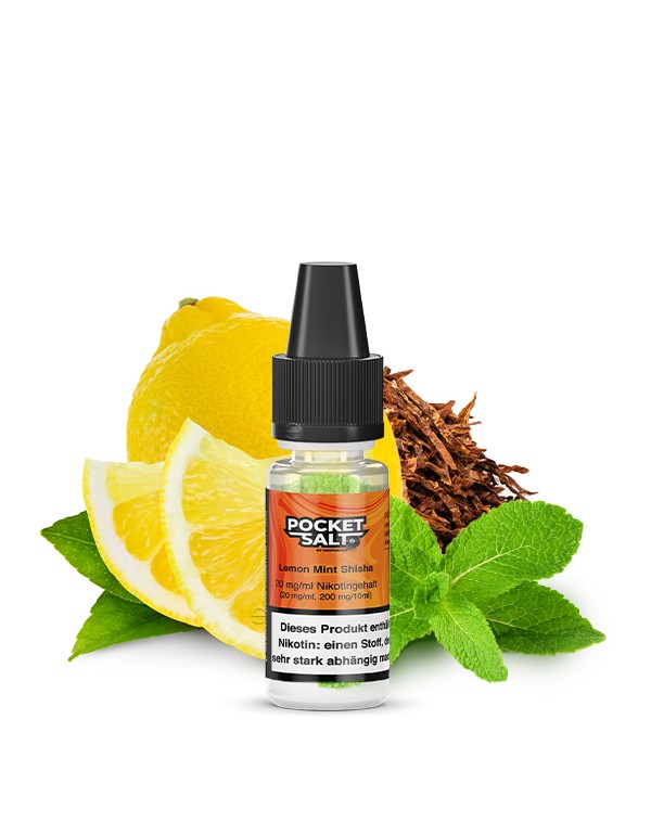 Pocket Salt Lemon Mint Shisha Nikotinsalz Liquid 2...