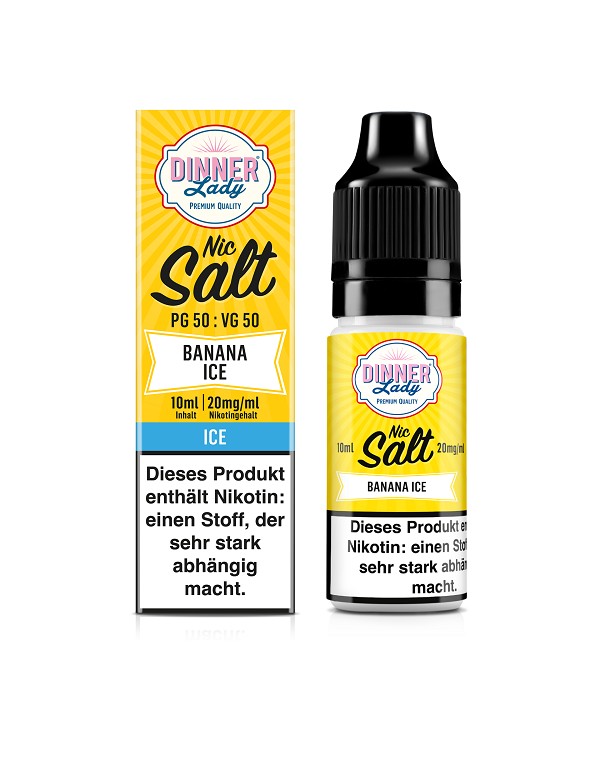 Dinner Lady BANANA ICE 20mg/ml Liquid 10ml