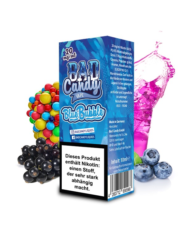 BAD CANDY Blue Bubble Liquid 20mg/ml - 10ml