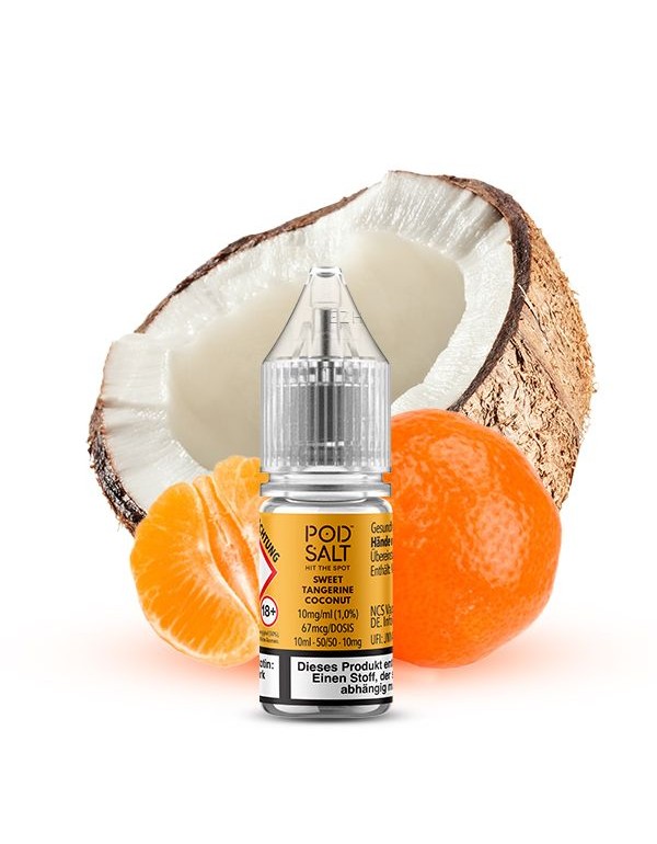 PODSALT X Sweet Tangerine Coconut Liquid (50/50) 2...