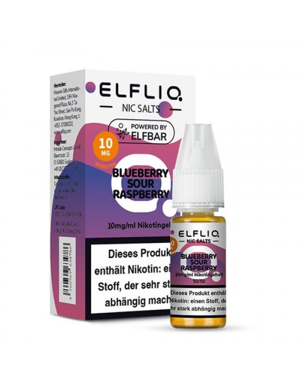 ELFLIQ BLUEBERRY SOUR RASPBERRY Nikotinsalz Liquid 10mg/ml