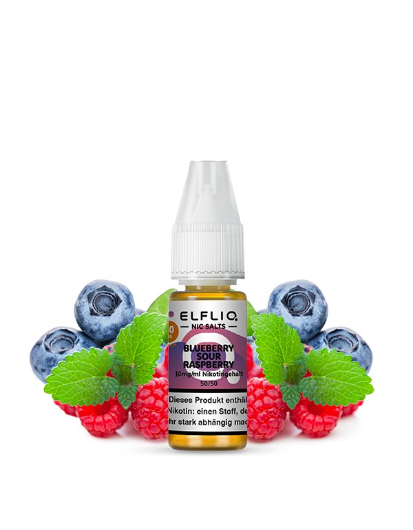 ELFLIQ BLUEBERRY SOUR RASPBERRY Nikotinsalz Liquid...