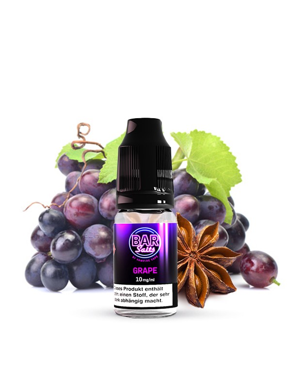 Bar Salts GRAPE by Vampire Vape 10mg/ml Liquid 10m...