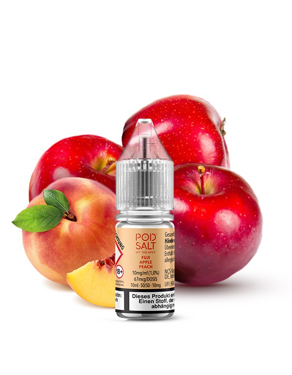 PODSALT X Fuji Apple Peach Liquid (50/50) 20mg 10m...