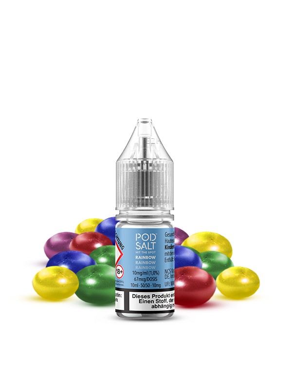 PODSALT X Rainbow Liquid (50/50) 10mg 10ml