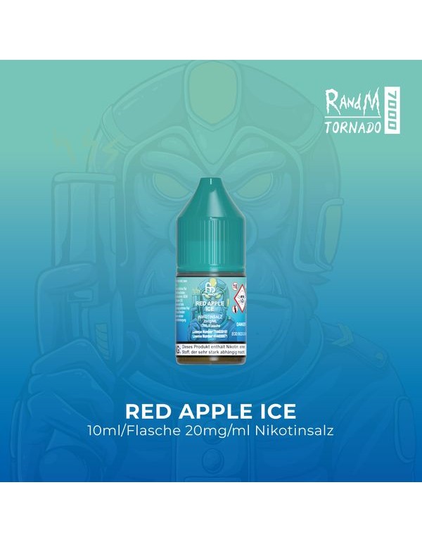 RandM Tornado 7000 Liquid mit Nikotin Red Apple Ic...