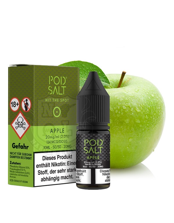 PODSALT Core Apple Liquid (50/50) 20mg 10ml