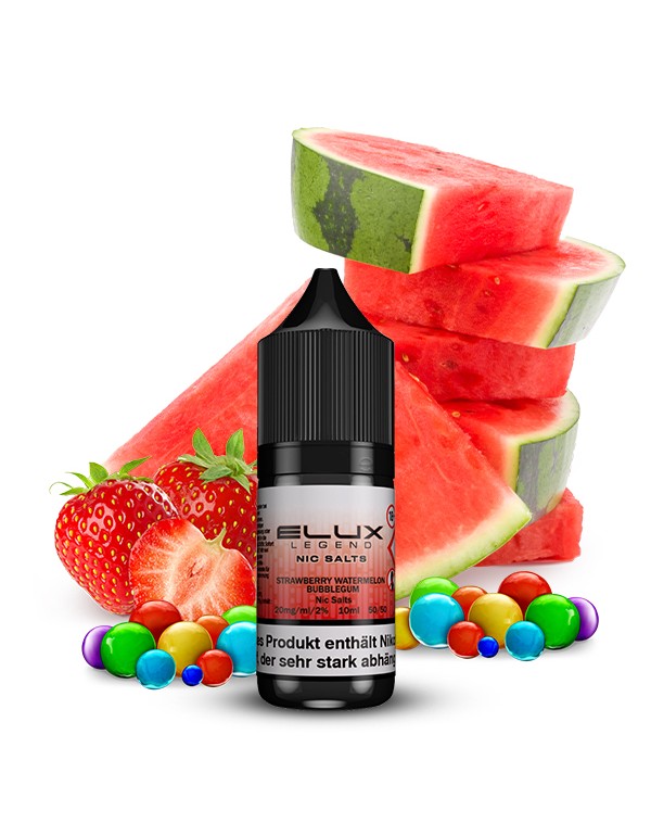 ELUX Liquid mit Nikotin Strawberry Watermelon Bubb...