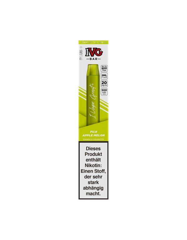 IVG BAR PLUS 800 Fuji Apple Melon Einweg E-Zigarette 20mg/ml