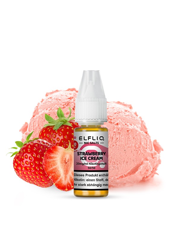 ELFLIQ STRAWBERRY ICE CREAM Nikotinsalz Liquid 20m...