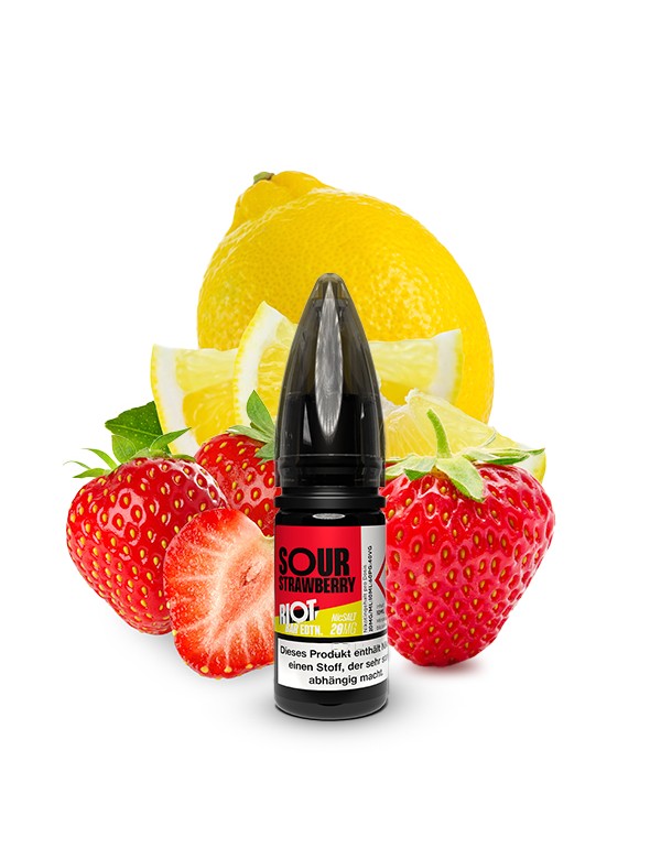 RIOT SQUAD Bar Edition Sour Strawberry 10mg/ml Liquid 10ml