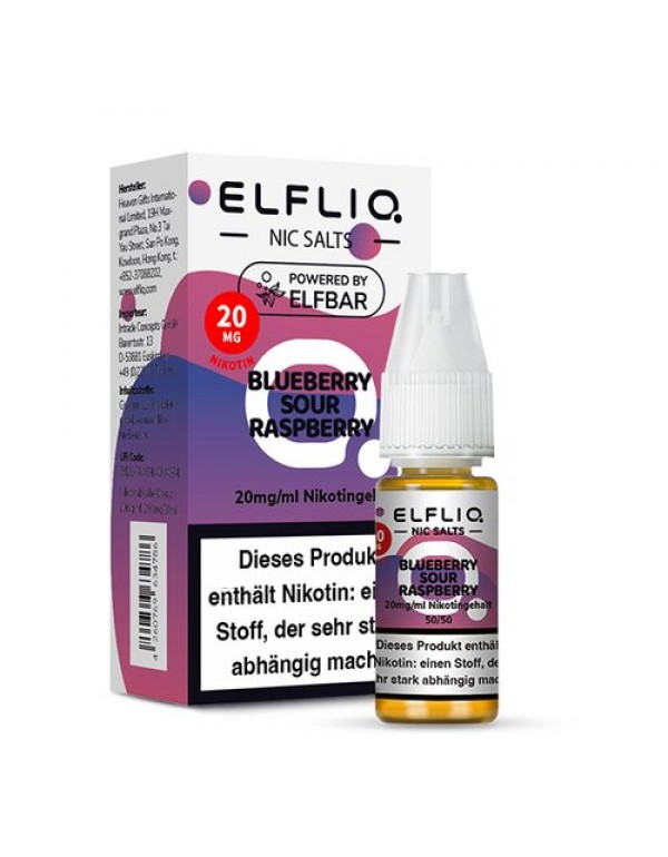 ELFLIQ BLUEBERRY SOUR RASPBERRY Nikotinsalz Liquid 20mg/ml