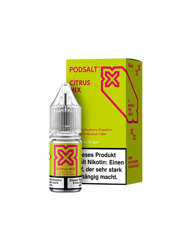 PODSALT X Citrus Mix Liquid (50/50) 20mg 10ml