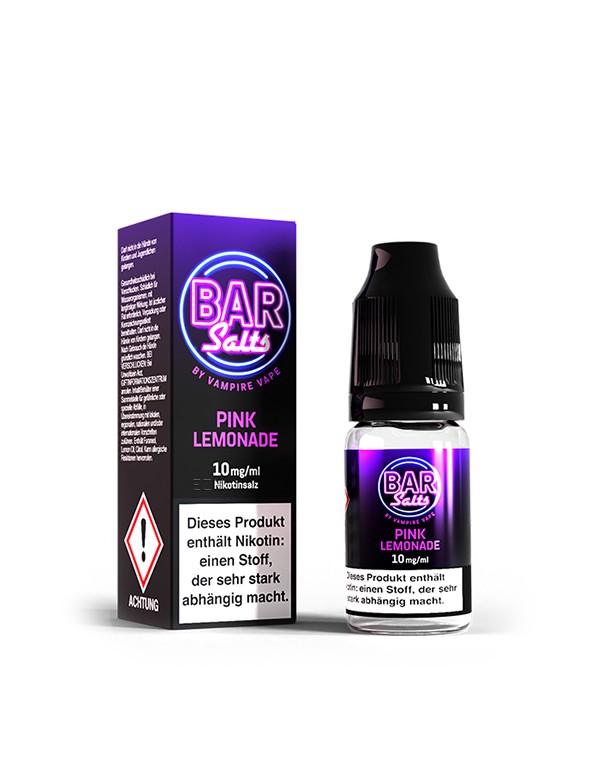 Bar Salts PINK LEMONADE by Vampire Vape 10mg/ml Liquid 10ml