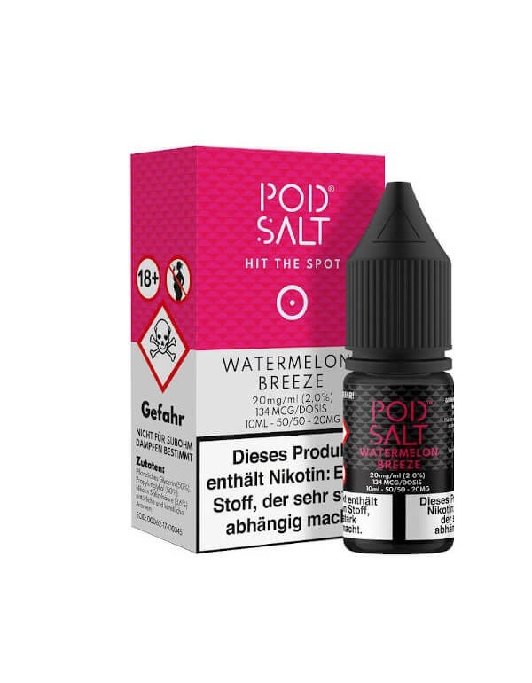 PODSALT Core Watermelon Breeze Liquid (50/50) 20mg 10ml