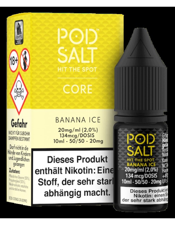 PODSALT Core Banana Ice Nikotinsalz Liquid (50/50) 20mg/ml 10ml