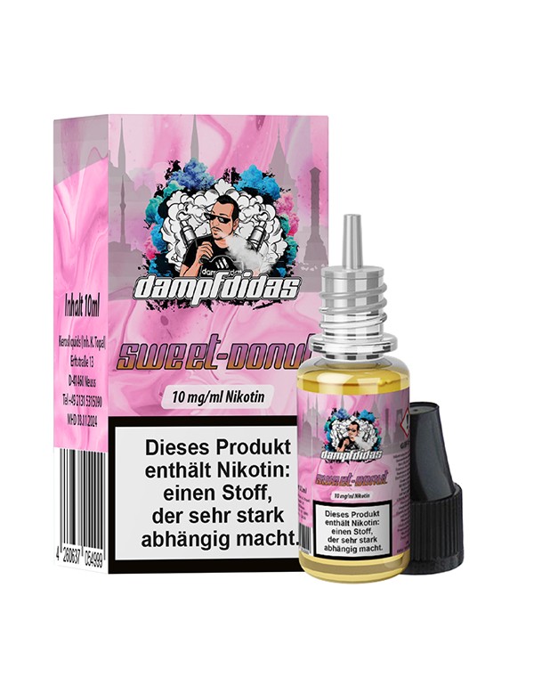 DAMPFDIDAS Sweet Donut 10mg/ml Nikotinsalz Liquid 10ml