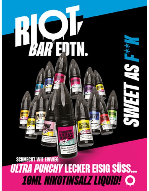 RIOT SQUAD Bar Edition Cherry Fizzle 10mg/ml Liquid 10ml