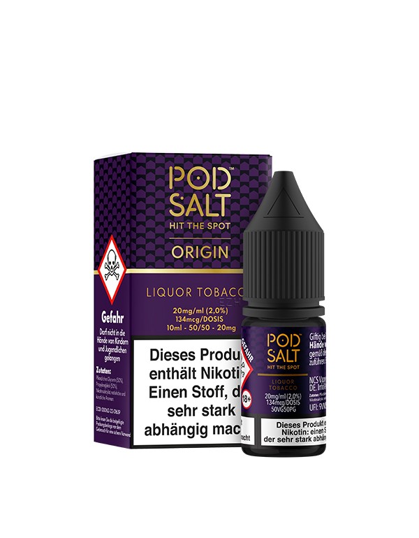 PODSALT Origin Liquor Tobacco Liquid (50/50) 20mg 10ml