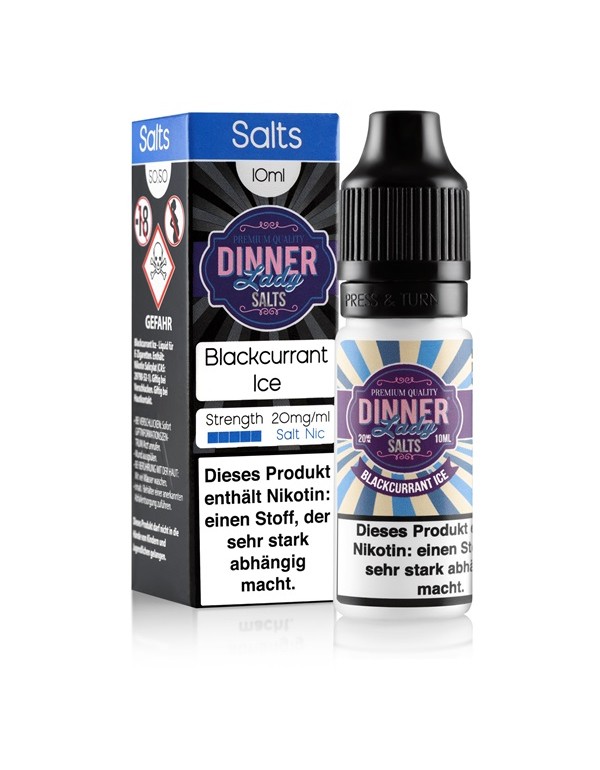 Dinner Lady BLACKCURRANT ICE 20mg/ml Liquid 10ml