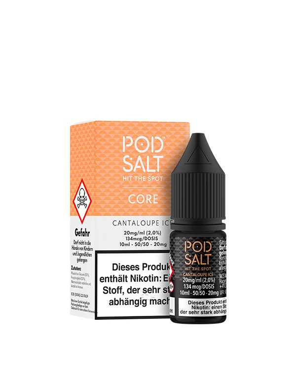 PODSALT Core Cantaloupe Ice Liquid (50/50) 20mg 10ml