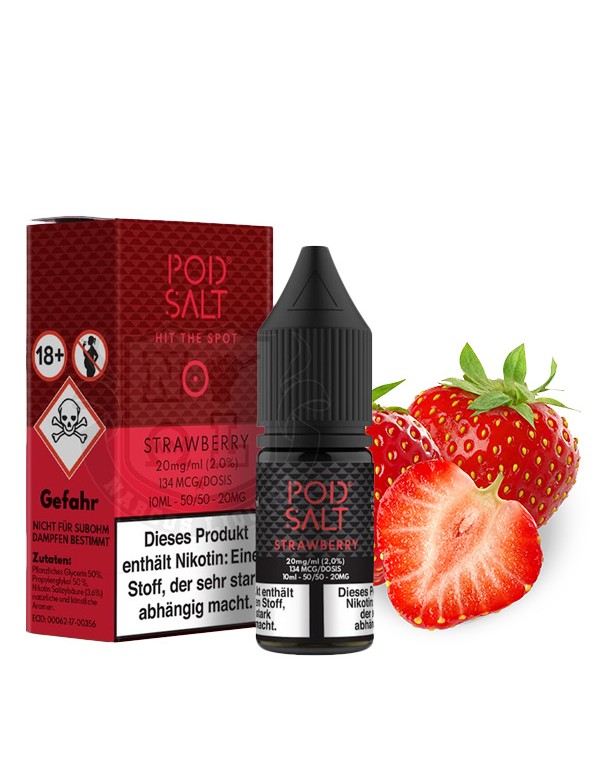 PODSALT Core Strawberry Nikotinsalz Liquid (50/50)...