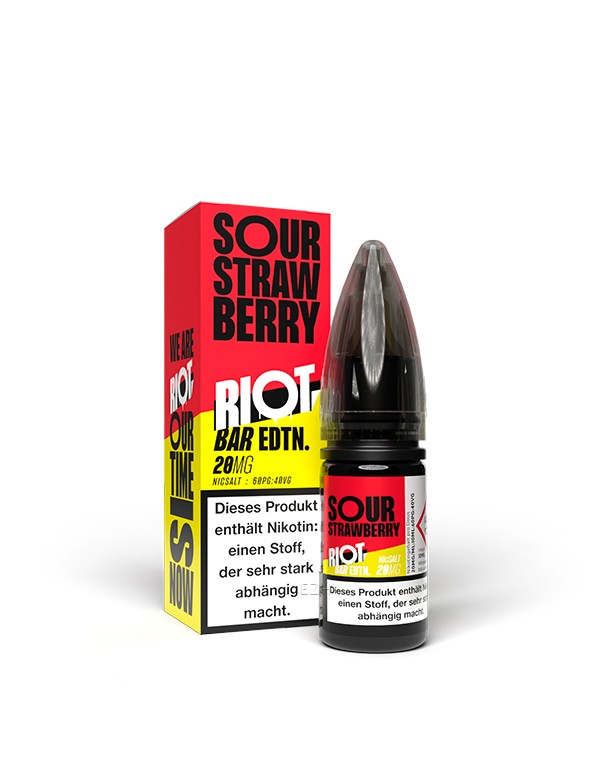 RIOT SQUAD Bar Edition Sour Strawberry 20mg/ml Liquid 10ml