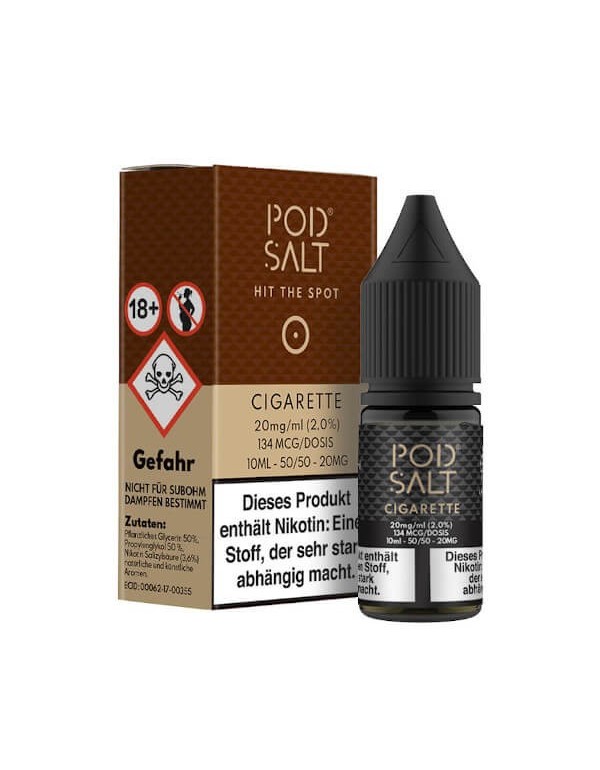 PODSALT Core Cigarette Nikotinsalz Liquid (50/50) 20mg/ml 10ml