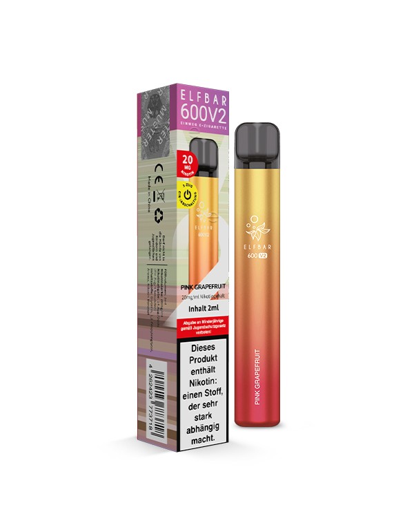 ELFBAR 600  Pink Grapefruit Einweg E-Zigarette V2 ...