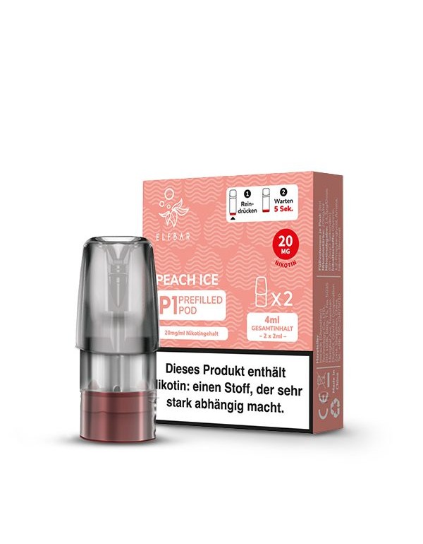 Elfbar Mate500 Pods Peach Ice 20mg/ml 2 Stück