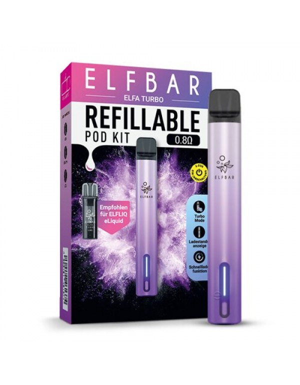 ELFA TURBO by Elf Bar Refill Pod System Aurora Pur...