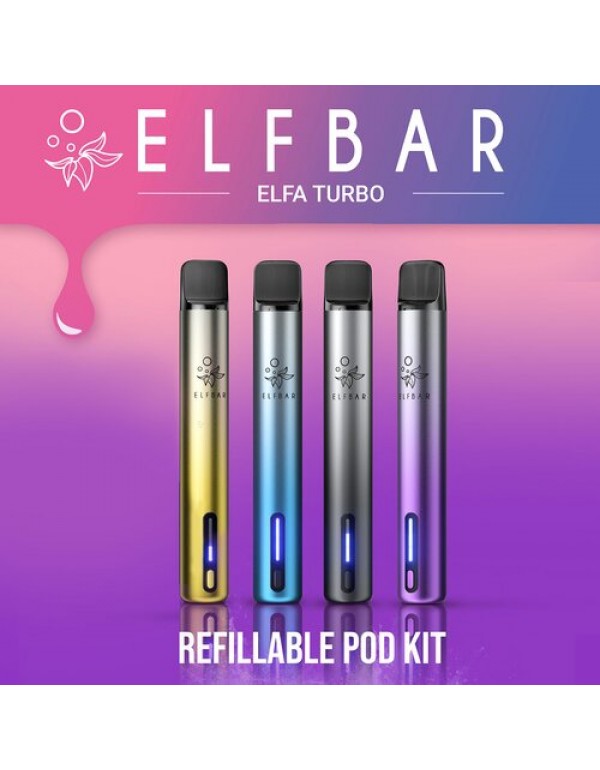 ELFA TURBO by Elf Bar Refill Pod System Aurora Purple