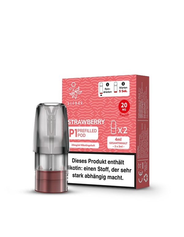 Elfbar Mate500 Pods Strawberry 20mg/ml 2 Stück