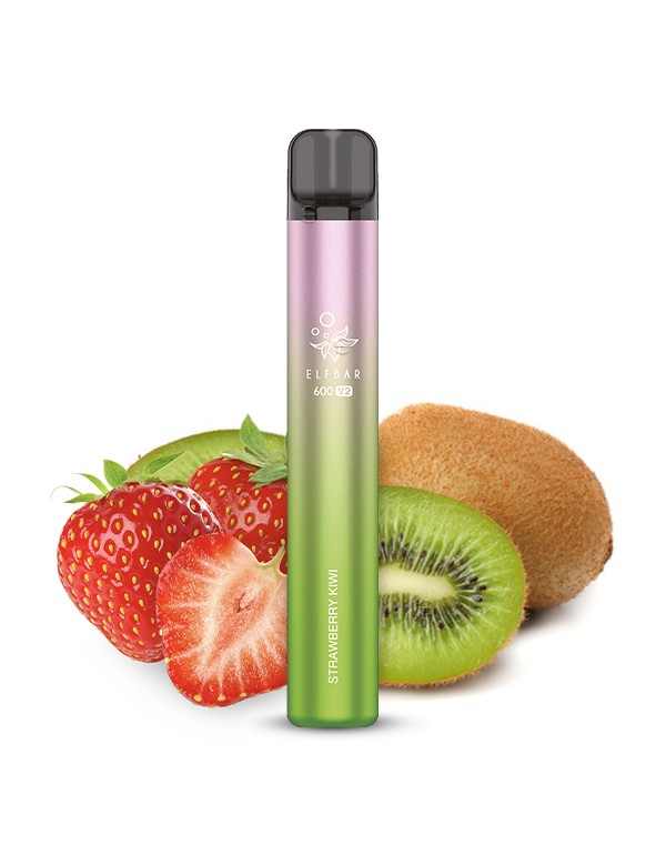 ELFBAR 600 V2 Strawberry Kiwi E Zigarette 20mg/ml ...