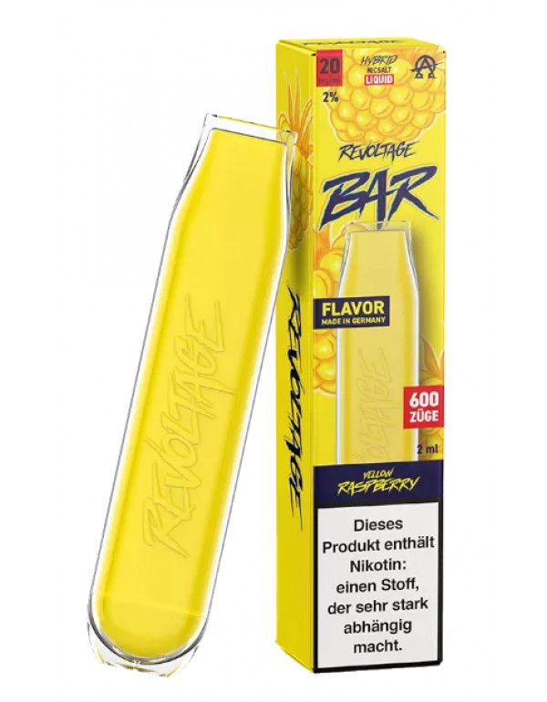 REVOLTAGE BAR E Zigarette Einweg Yellow Raspberry ...