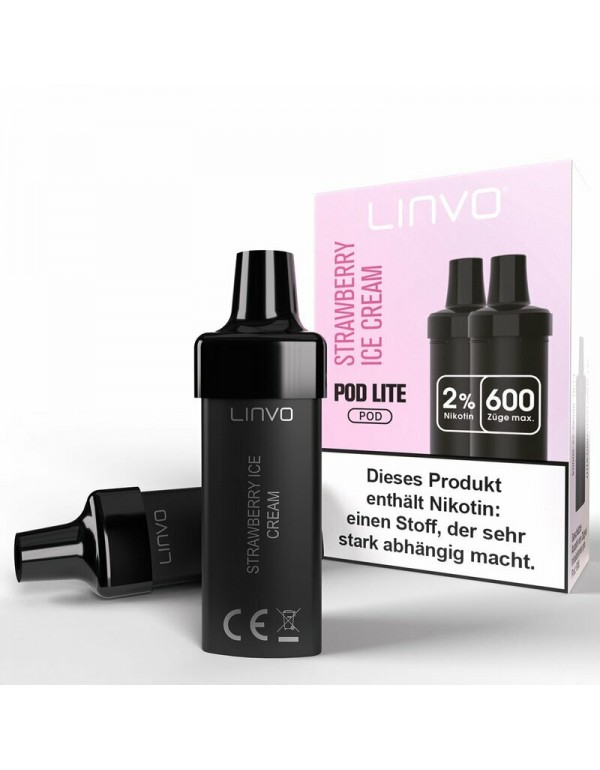 LINVO PODS Strawberry Ice Cream 20mg/ml 2er Packun...