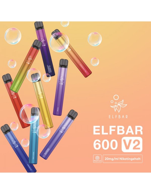 ELFBAR 600 Blueberry Einweg E Zigarette Disposable 20mg/ml