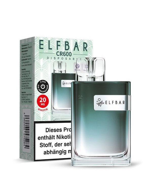 ELFBAR Crystal CR600 Pineapple Blueberry Kiwi Einweg E Zigarette 20mg/ml